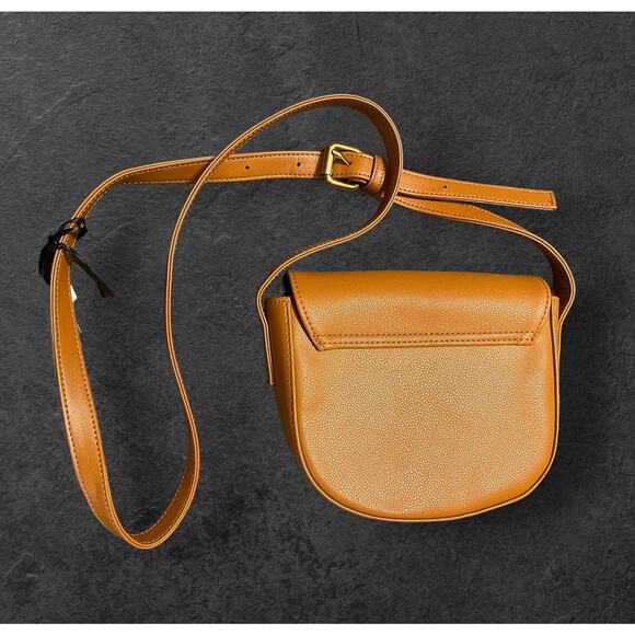 JJ Winters Ivy Versatile Crossbody Buttery Soft Genuine Leather Tan Handbag Bag - Picture 4 of 5